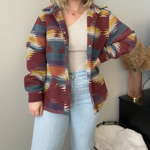 Rare Rfausntiy Rfantasy Aztec Jacket - Picture 1 of 5